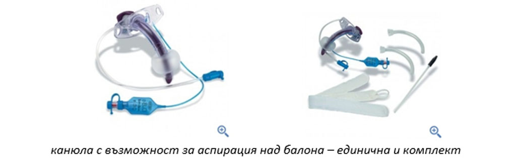 Канюла с възможност за аспирация над балона